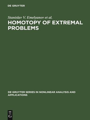cover image of Homotopy of Extremal Problems